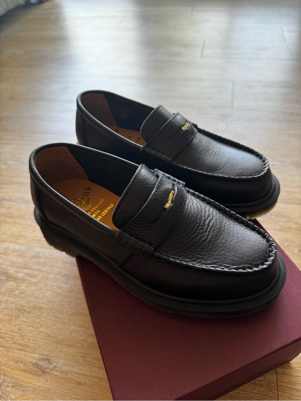 Dr. Martens Penton Classic Calf Penny Loafers – Black | Women’s US 6
